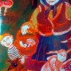 baba v síti odpočinek 24x16cm originál