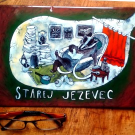 starej jezevec30x20cm