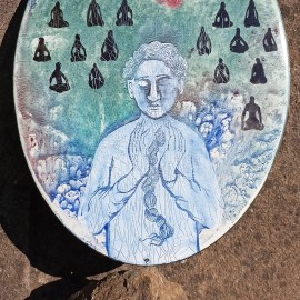pivoňka 28x30cm