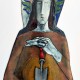 SMALTOVANÁ CEDULKA Přána originál ,cca25x11cm
