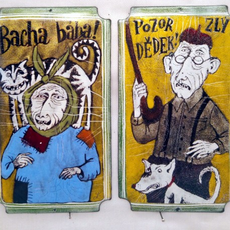 SMALTOVANÁ CEDULKA
