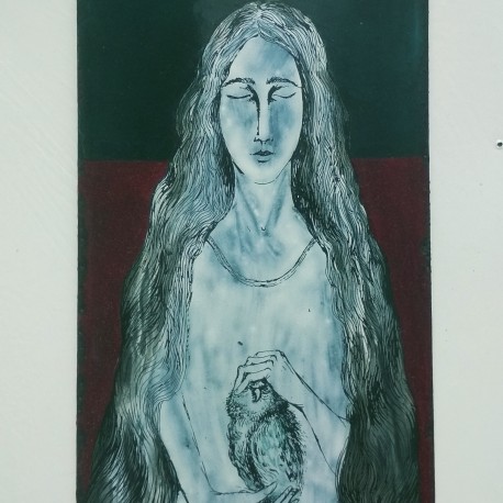 SMALTOVANÁ CEDULKA koupelna original 19x 8,5cm